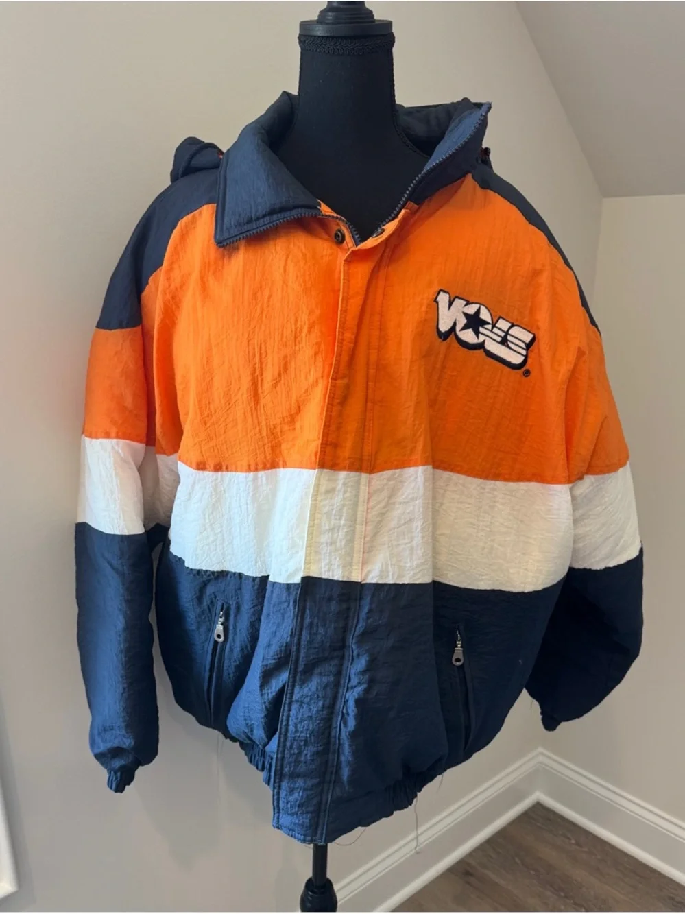 Vintage  Tennessee Volunteers Jacket 90s Colorblock‎ Puffer XL NCAA